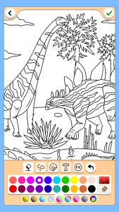 اسکرین شات 3 برنامه Dino Coloring Game