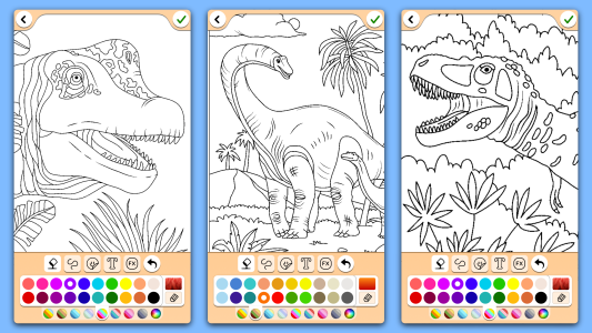 اسکرین شات 7 برنامه Dino Coloring Game