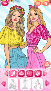 اسکرین شات 1 بازی Dress Up Games & Coloring Book