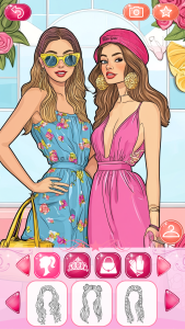 اسکرین شات 2 بازی Dress Up Games & Coloring Book