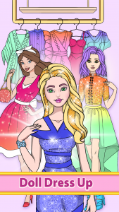 اسکرین شات بازی Girl Coloring Dress Up Games 6