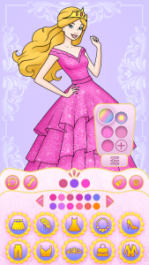اسکرین شات بازی Girl Coloring Dress Up Games 4
