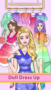 اسکرین شات 6 بازی Girl Coloring Dress Up Games