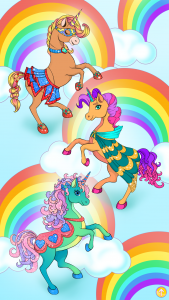 اسکرین شات بازی Unicorn Dress Up Coloring Book 5