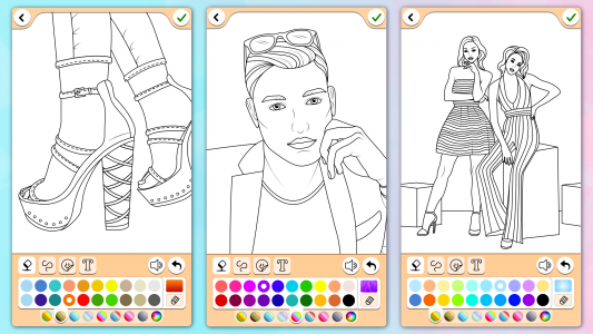 اسکرین شات بازی Fashion Coloring Pages 2