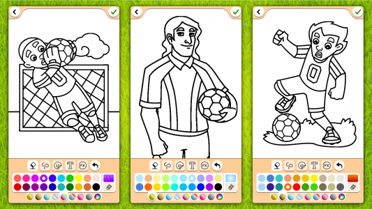 اسکرین شات بازی Football coloring book game 6
