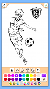 اسکرین شات بازی Football coloring book game 1