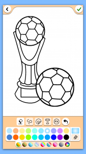 اسکرین شات بازی Football coloring book game 3