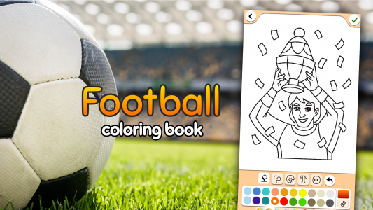 اسکرین شات بازی Football coloring book game 8