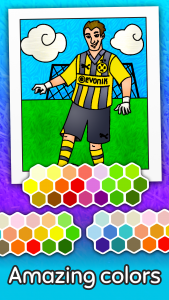 اسکرین شات بازی Football coloring book game 4