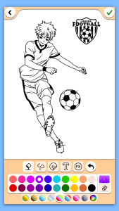 اسکرین شات 1 بازی Football coloring book game