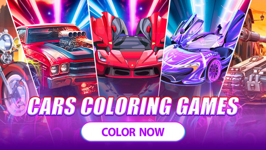 اسکرین شات برنامه Cars, Transport Coloring Games 4