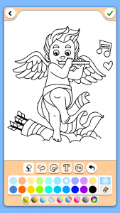 اسکرین شات 5 بازی Valentines love coloring book