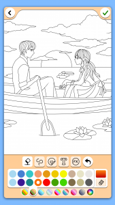 اسکرین شات 4 بازی Valentines love coloring book