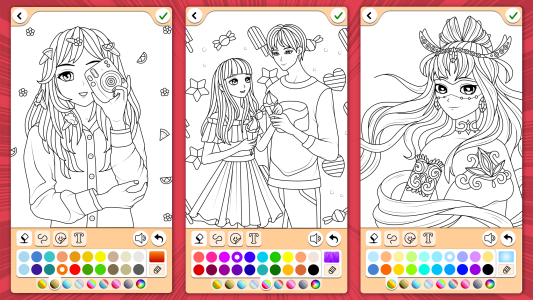 اسکرین شات 2 بازی Manga Coloring Book