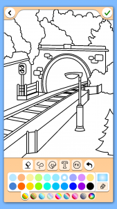 اسکرین شات برنامه Train game: coloring book. 3