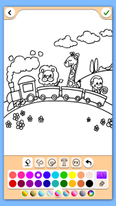 اسکرین شات 1 برنامه Train game: coloring book.