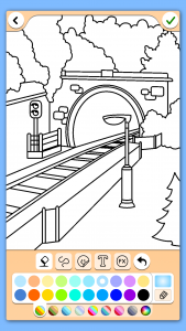 اسکرین شات 3 برنامه Train game: coloring book.