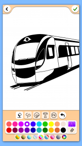 اسکرین شات برنامه Train game: coloring book. 4