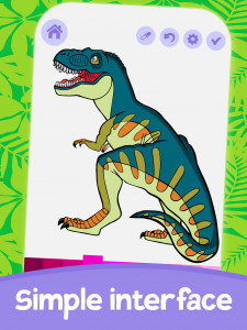 اسکرین شات بازی Cute Dinosaur Coloring Pagеs 2