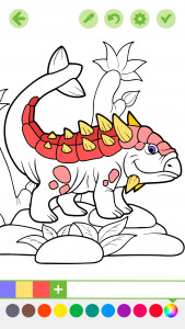 اسکرین شات 3 بازی Dino Coloring