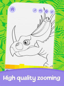 اسکرین شات بازی Cute Dinosaur Coloring Pagеs 4