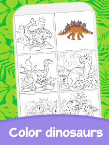 اسکرین شات بازی Cute Dinosaur Coloring Pagеs 3