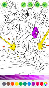 اسکرین شات 5 برنامه Robots City Coloring for Boys