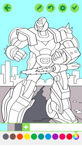 اسکرین شات 3 برنامه Robots City Coloring for Boys