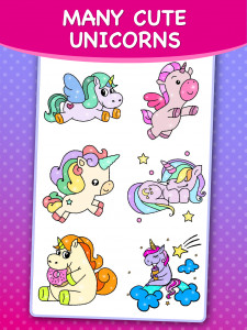 اسکرین شات بازی Unicorns Coloring By Numbers 7