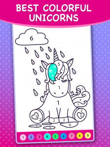 اسکرین شات بازی Unicorns Coloring By Numbers 6
