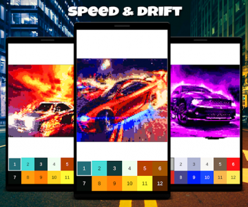 اسکرین شات بازی Cars Coloring Book Racing Cars Pixel Art 5