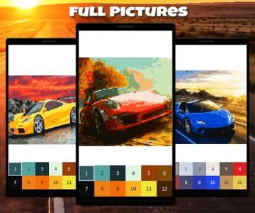 اسکرین شات بازی Cars Coloring Book Racing Cars Pixel Art 4