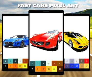 اسکرین شات بازی Cars Coloring Book Racing Cars Pixel Art 3