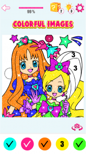 اسکرین شات بازی Kawaii Anime & Manga Color By Number Anime Paint 3