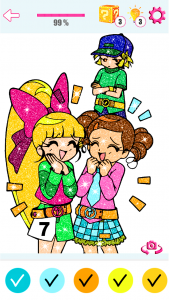 اسکرین شات بازی Kawaii Anime & Manga Color By Number Anime Paint 2