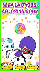 اسکرین شات بازی Coloring lady girls bug and cat noire 3