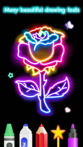 اسکرین شات 4 بازی Learn To Draw Glow Flower