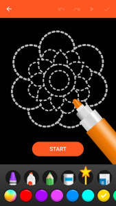 اسکرین شات 2 بازی Learn To Draw Glow Flower