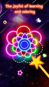 اسکرین شات 1 بازی Learn To Draw Glow Flower