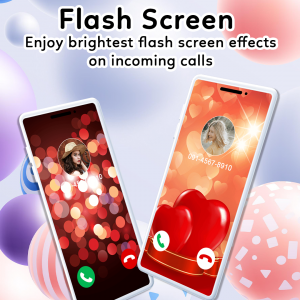 اسکرین شات برنامه Change Color Phone Flash Theme 1