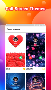 اسکرین شات برنامه Color Call Screen - Call flash 5