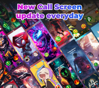 اسکرین شات 4 برنامه Color Phone Call Screen Themes