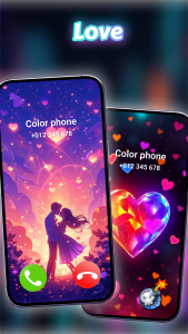 اسکرین شات 5 برنامه Color Phone Call Screen Themes