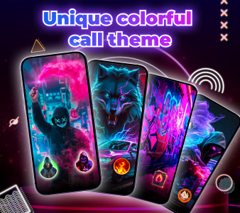 اسکرین شات 7 برنامه Color Phone Call Screen Themes