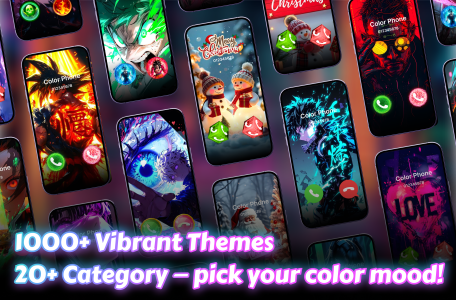 اسکرین شات 1 برنامه Color Phone Call Screen Themes