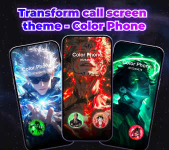 اسکرین شات 6 برنامه Color Phone Call Screen Themes