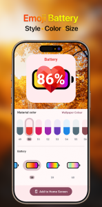 اسکرین شات 4 برنامه Emoji Battery Widget