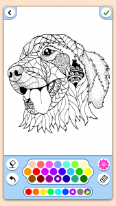اسکرین شات بازی Animal coloring mandala pages 3
