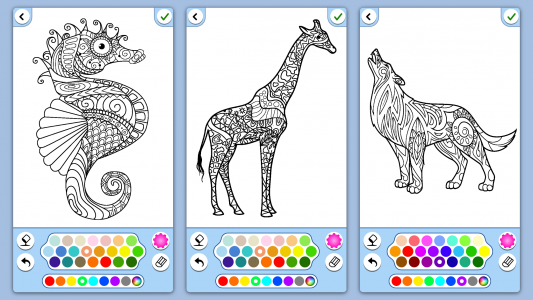 اسکرین شات بازی Animal coloring mandala pages 7